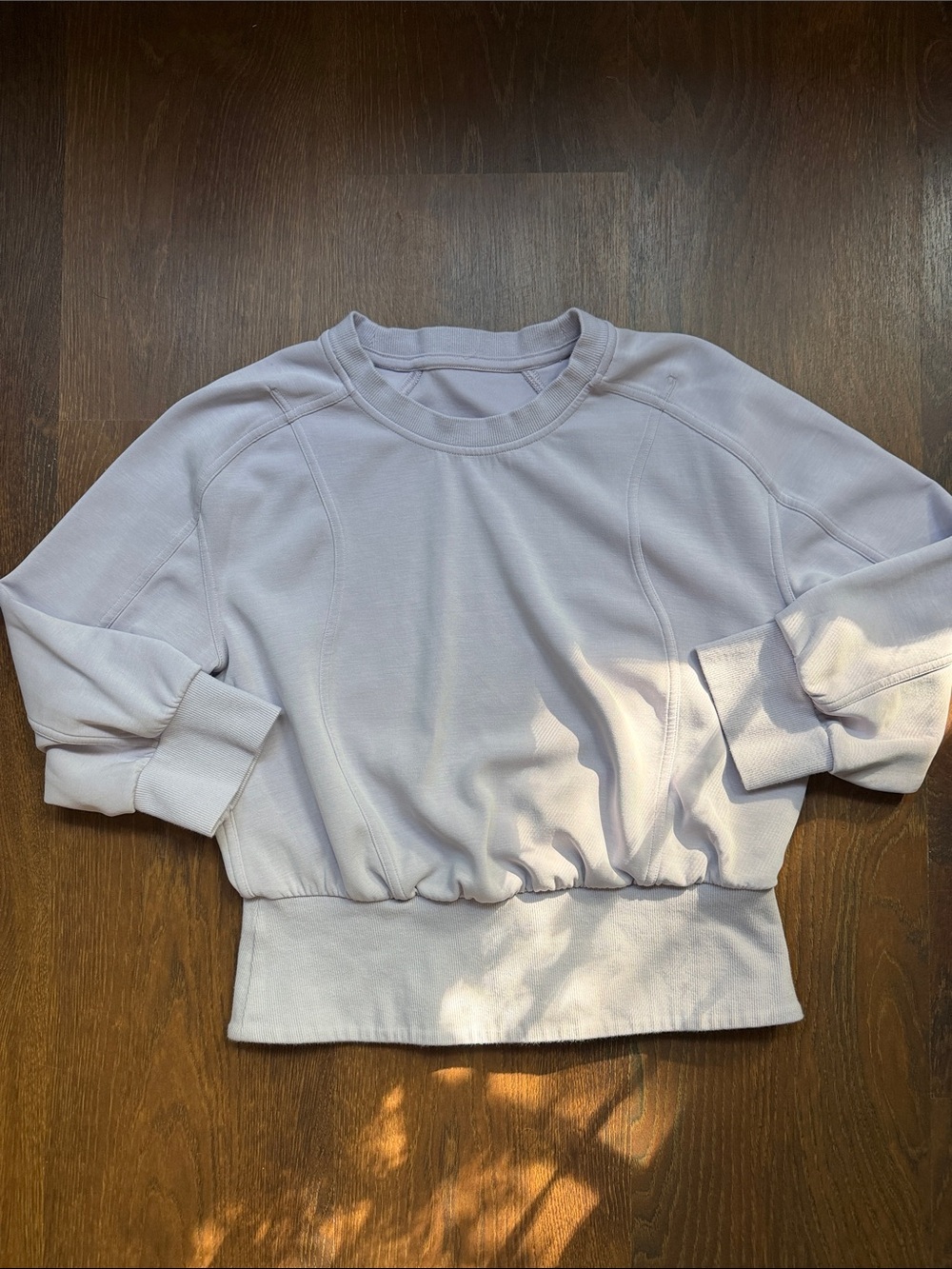 Lululemon Lavender Cropped Sweatshirt
